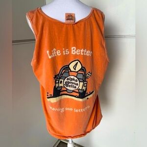 Orange Alpha Gamma Delta Tank Top